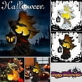 HPDL 1X Halloween Cracker Barrel Ghost Witch W Lantern Ghost Statue