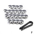 HPDL 20Pcs Car 17mm Hub Screw Cover Wheel Nut Caps Bolt Kits Wheel Nut
