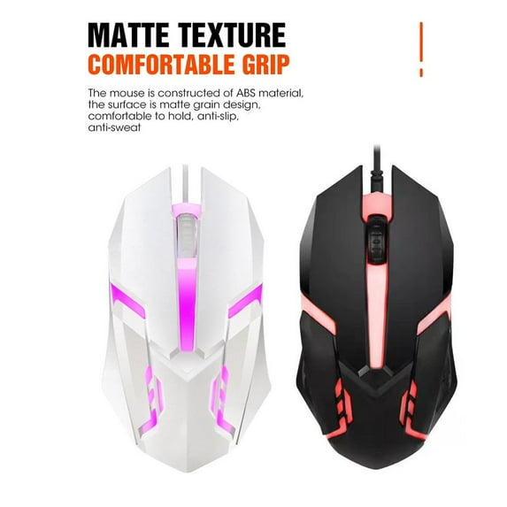 HPDL 3-button black (bare metal) Yixincheng X1 wired mouse wholesale home office notebook desktop computer USB colorful luminous mouse