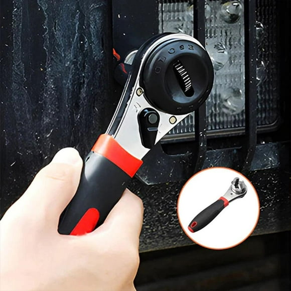 HPDL Adjustable Ratchet Socket Wrench 6-22MM Universal Spanner w/ Handle
