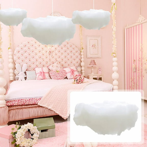 HPDL Artificial Cloud Hanging Ornament Kids Room Cloud Party Wh Decoration