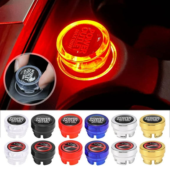 HPDL Car Lighter Plug Cap Universal Car Cigarette Lighter Power Plug Outlet Fast