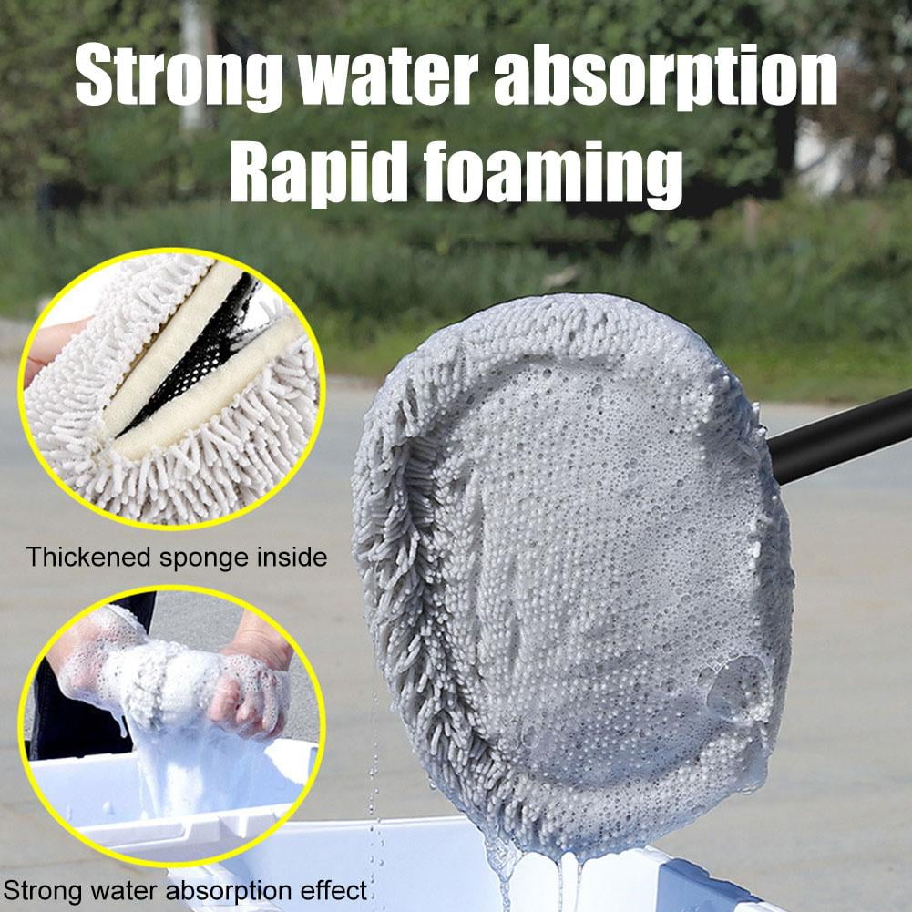 HPDL Car Wash Brush,Car Wash Brush with Long Handle,Adjustable 15°Bend