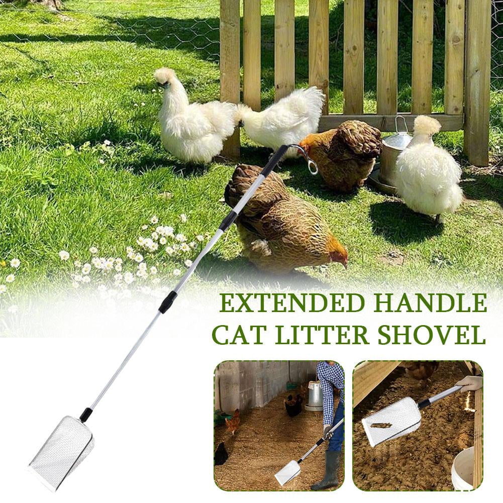 HPDL Chicken Poop Scooper Stretchable Fine Mesh Chicken Scooper 3 Sections