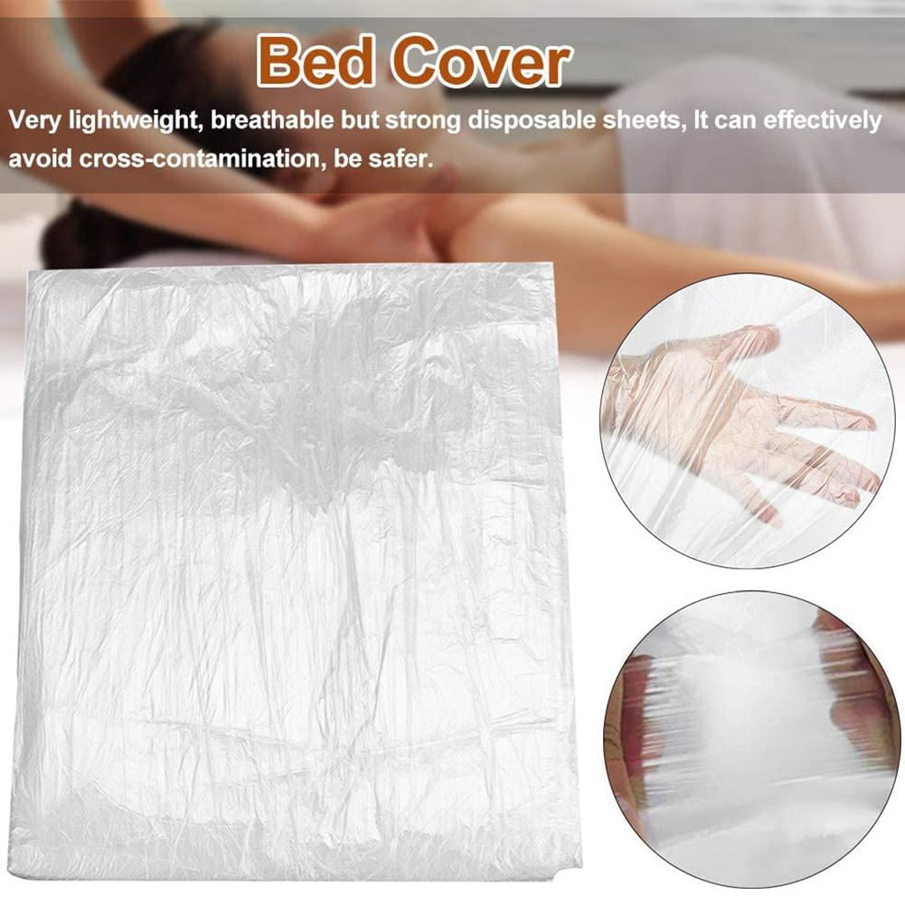 HPDL Disposable Plastic Couch Cover 100 Pcs For Beauty Bed Table Salon