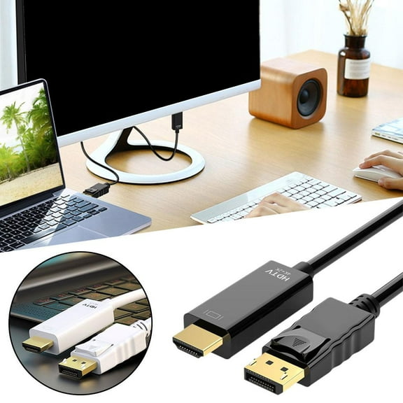 HPDL Dp to Hdmi Desktop Graphics Monitor 4K High Definition Cable Displayport to Hdm＝