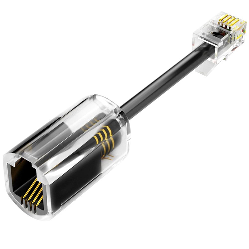 HPDL Effectively Telephone Cord Detangler Phone Cord RJ9 to Male 4P4C Female