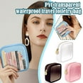 HPDL Female Waterproof Travel Clear Makeup Bag Visual Mini Storage