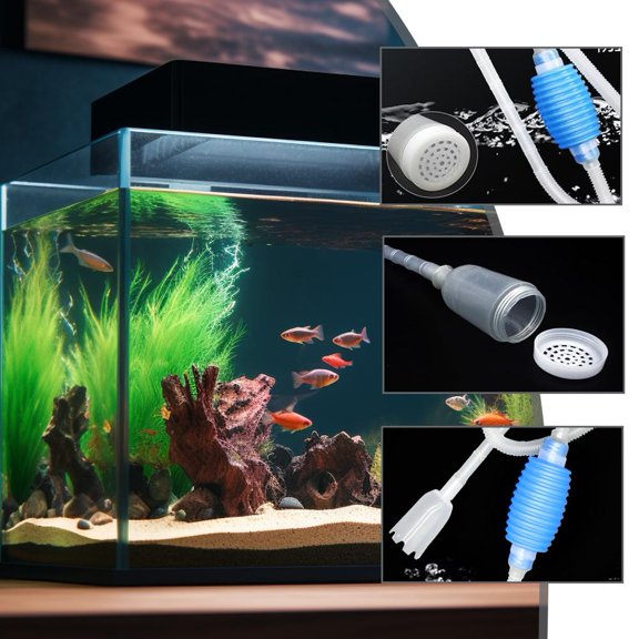 HPDL Fish Tank Water Changer Manual Siphon Water Change Pipes