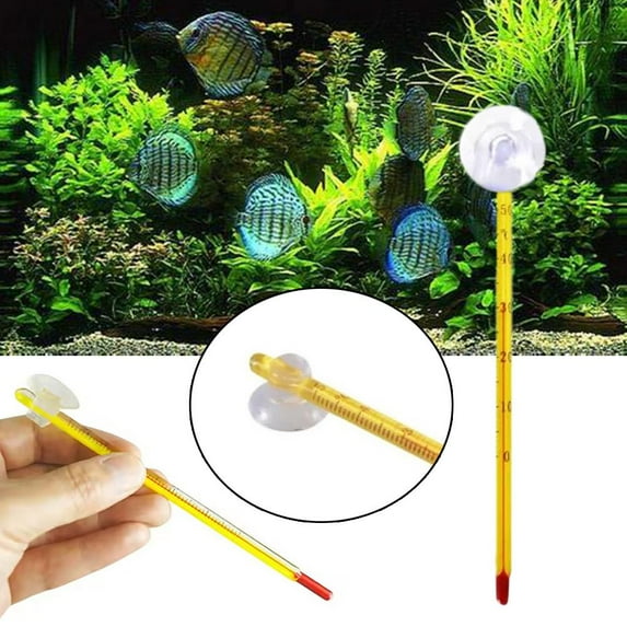 HPDL Fish Tank Water Temperature Thermometer Glass Meter Aquarium High Precision