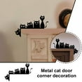 HPDL Five Cats Metal Cat Door Corner Decoratio Exquisite D6P8