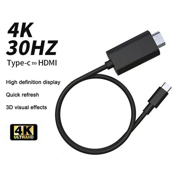 HPDL For Phone Android Type C to HDMI USB Cable Adapter 4K HD TV Video Converter New