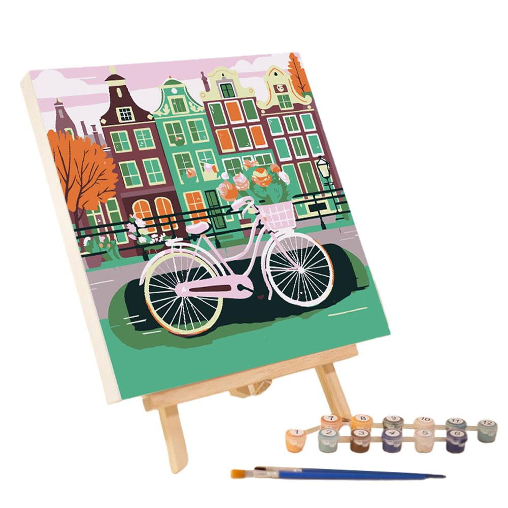 HPDL Home Wall Decor DIY Oil Painting Paint By Numbers Kit Digital Artwork Scenery