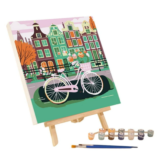 HPDL Home Wall Decor DIY Oil Painting Paint By Numbers Kit Digital