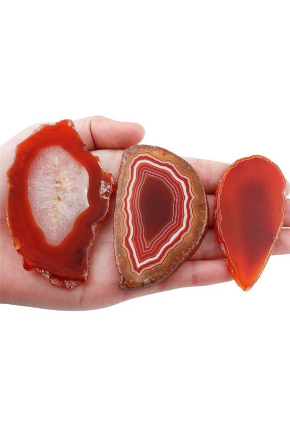 Irregular Agate Polished Crystal Slice Brazil Healing Reiki Stone Pendant Hot C9