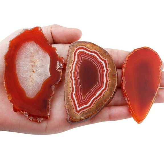 HPDL Irregular Agate Polished Crystal Slice Brazil Healing Reiki Stone Pendant Hot C9