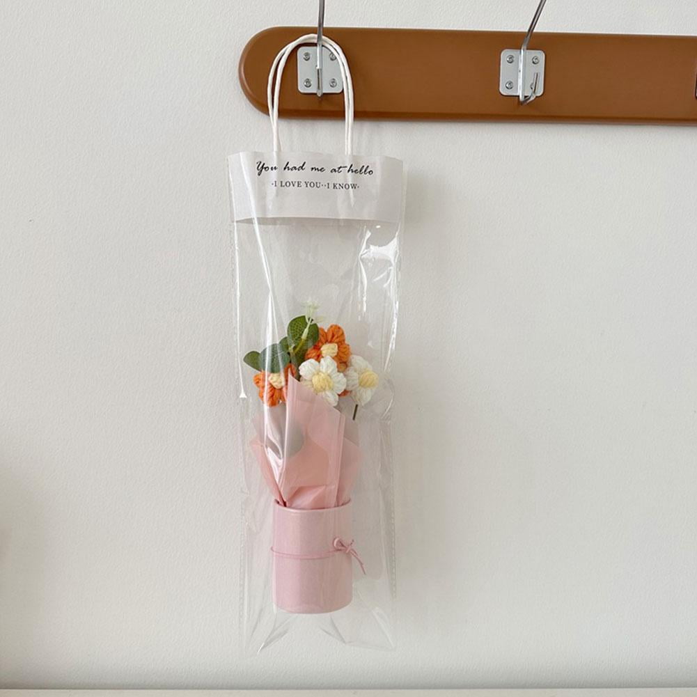 HPDL Knitted Bouquet Gift Box Handmade Rose Bouquet for Graduation