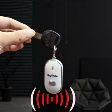 HPDL LED AntiLost Key Finder Locator Keychain Whistle Sound Keyring White New uk
