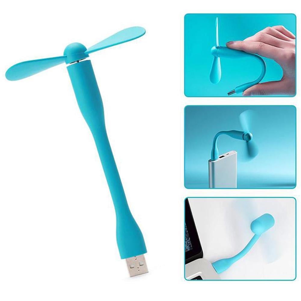HPDL Mini USB Fan Flexible Bendable Cooling Fans Charger Mobile Phone