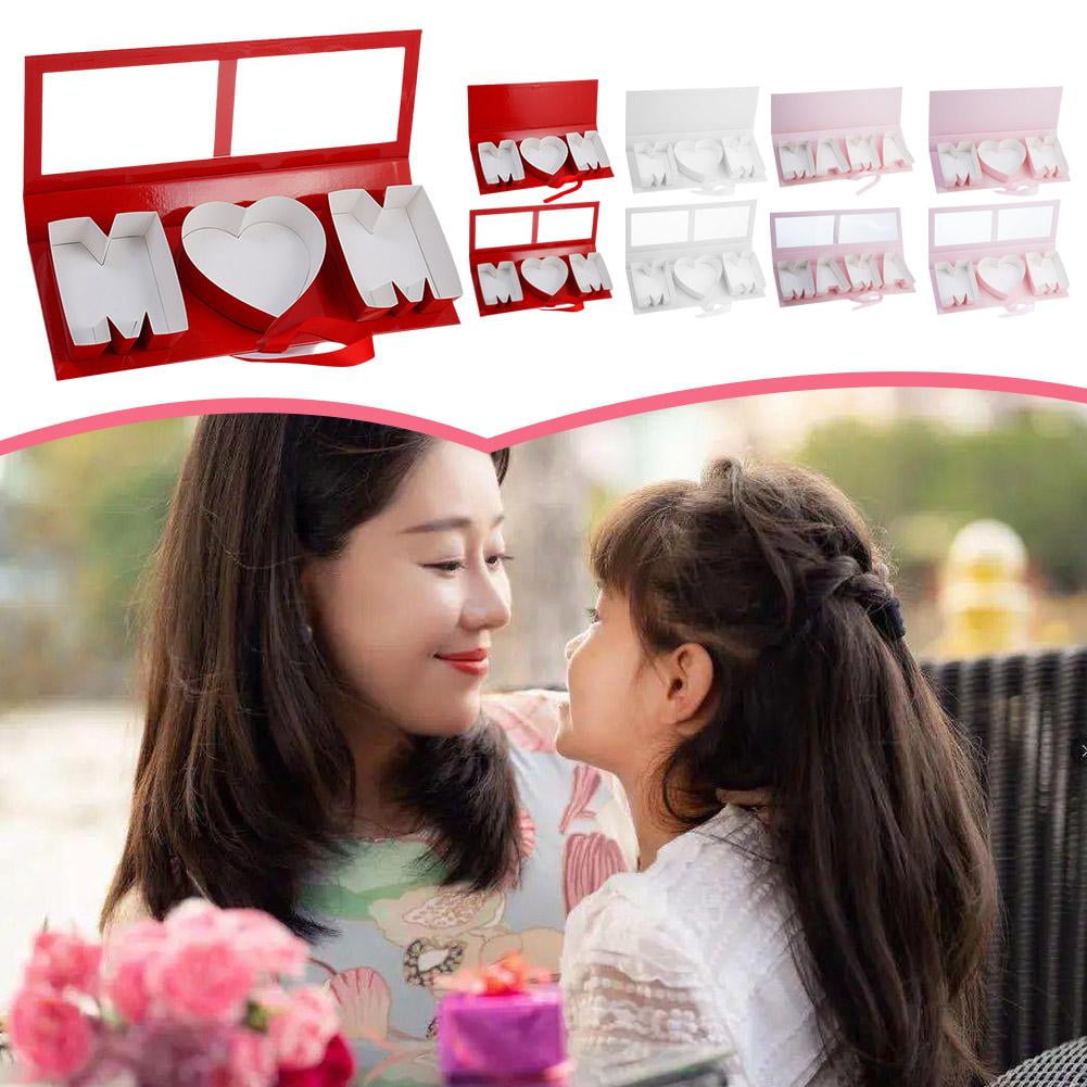 HPDL Mothers Day Flower Box Empty Flower Gift Box Numeric Letter