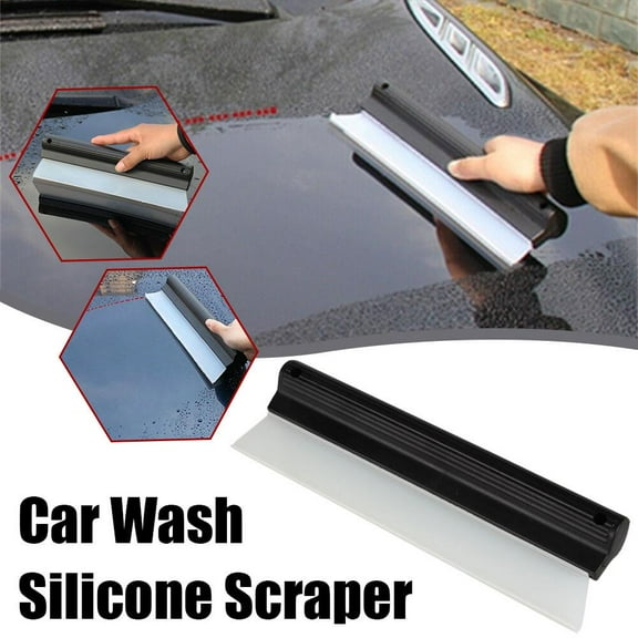 HPDL opp bagged small TPE scraper car wash silicone scraper 30cm car one-word wiper car glass window cleaning water scraper