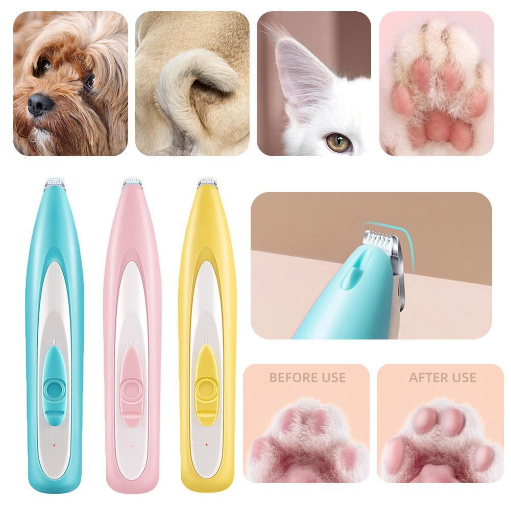 HPDL Pet Dog Cat Hair Clippers Trimmer Shaver Shaving USB For Foot Paw