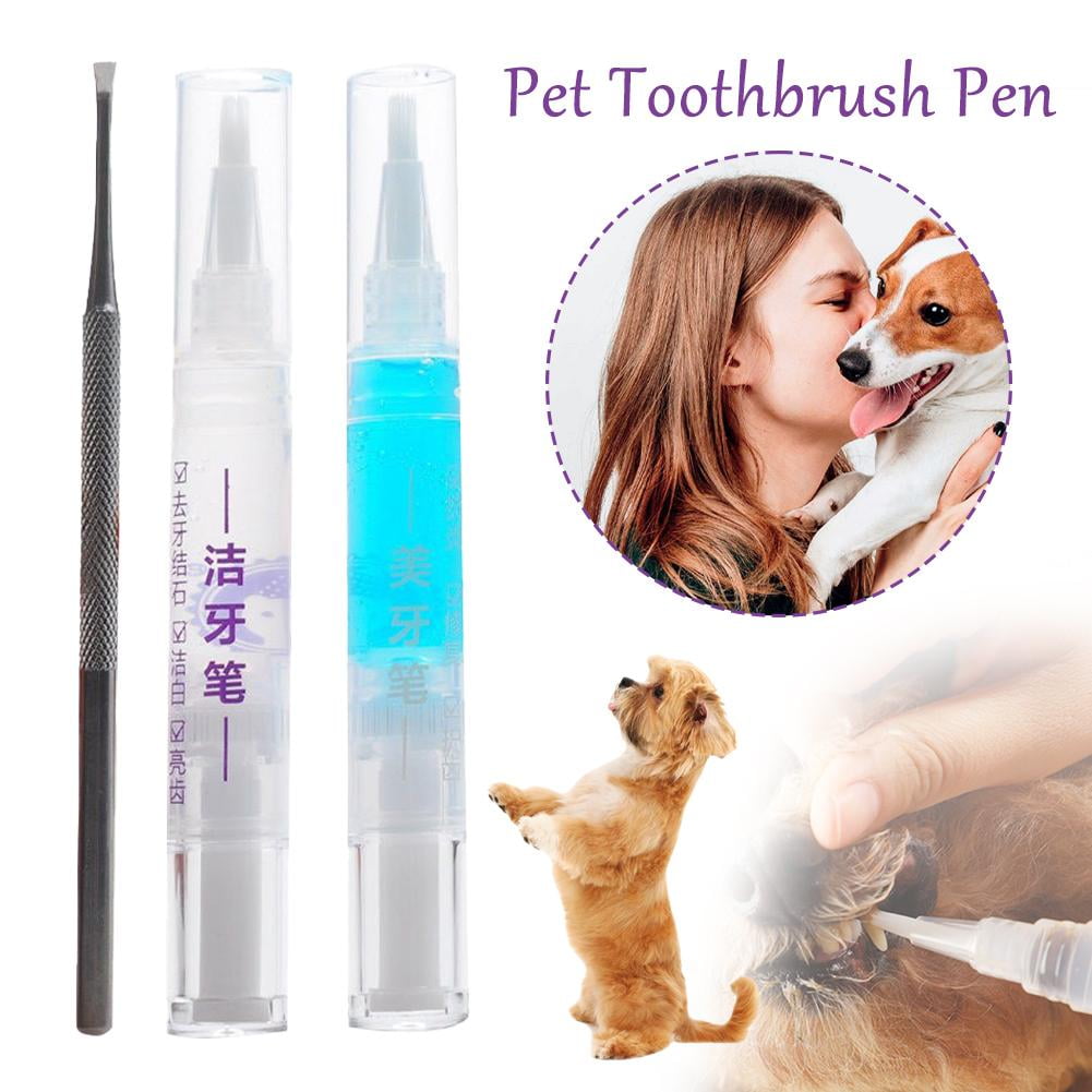 HPDL Pet Toothbrush Pen Dog Teeth Cleaning Pen Tartar Remover For Teeth