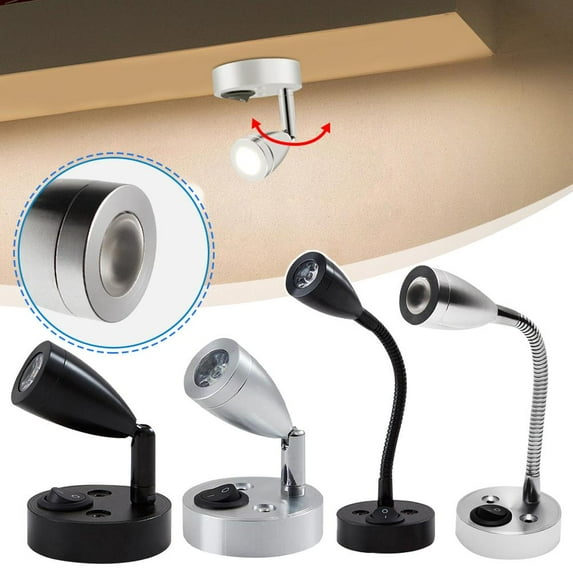 HPDL Reading Light LED RV Interior 2W with USB Port 5V 2A Swith Spotlight