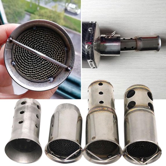 HPDL Refit Motorcycle Exhaust Pipe Catalyst Muffler Removable Silencer Escapes C