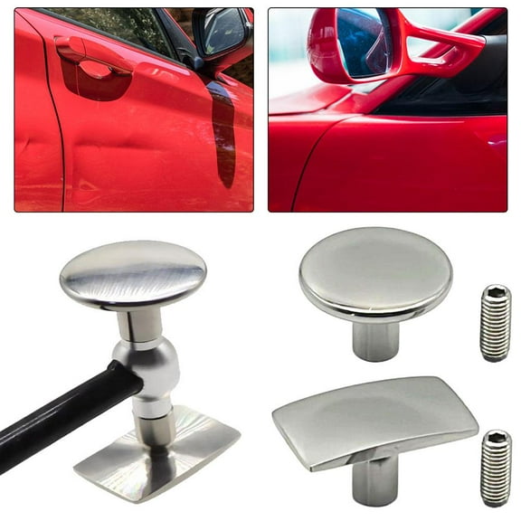 HPDL Round car dent repair tool carbon fiber multi-head leveling hammer replaceable head dent pit repair free sheet metal