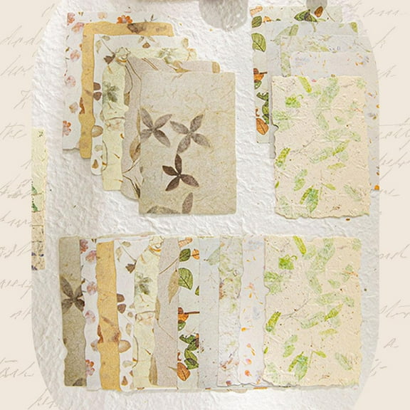 Clerance! Scrapbook Paper Embossed Textured Paper Assorted Set DIY Collage