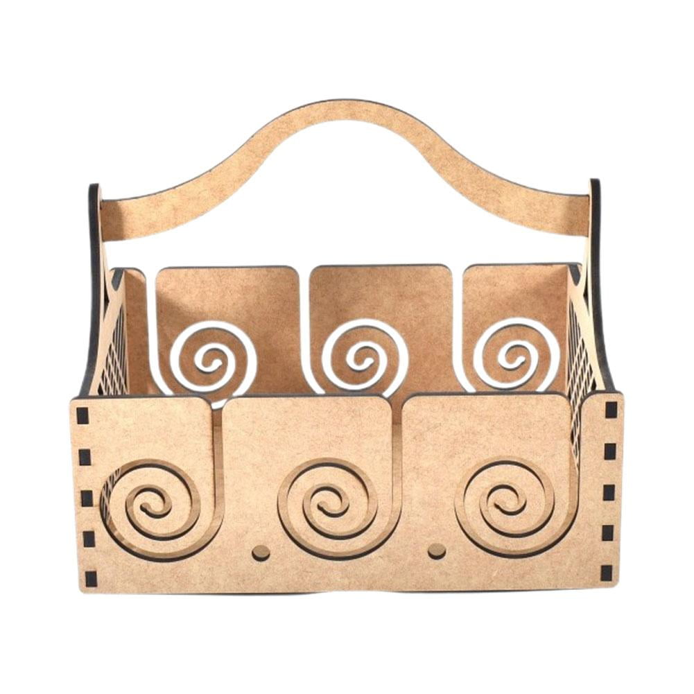 HPDL Solid Teak Wood Crafted Wooden Yarn Ball Storage Bowl Yarn