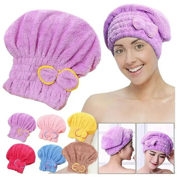 HPDL Super Absorbent Hair Towel Wrap For Wet Hair Microfiber Hair Cap Towel