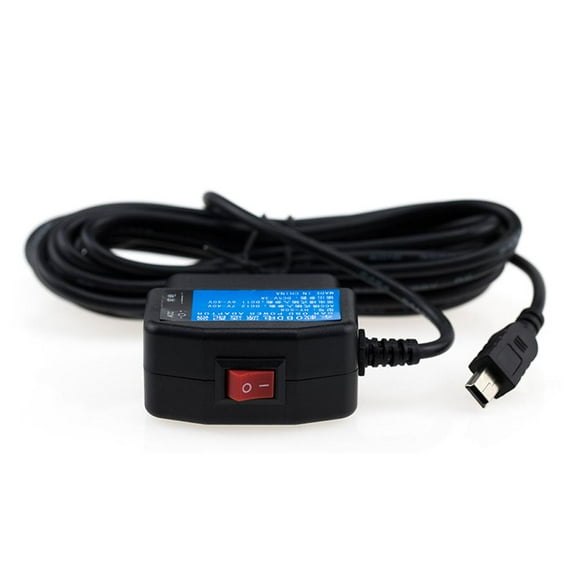 HPDL T port/mini USB straight head driving recorder OBD step-down line acc flameout power-off delay switch + parking monitoring power line 3A