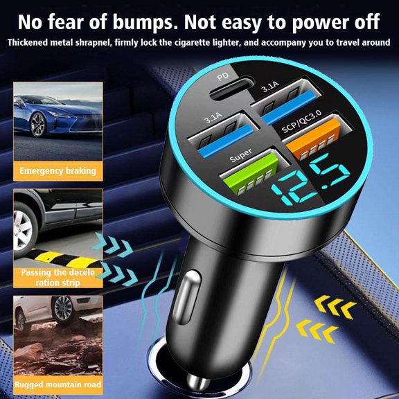 HPDL USB PD 30W TypeC Car Charger Fast Charge Adapter 2023 F4G3 n ew