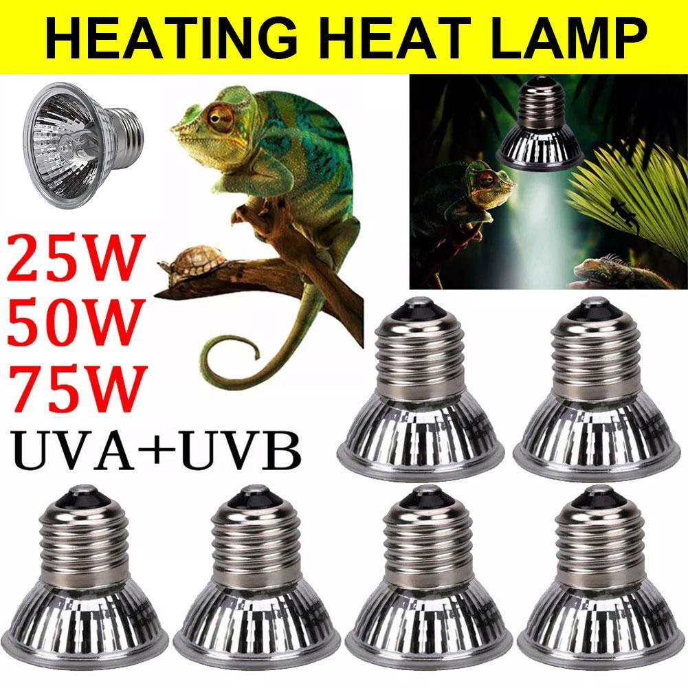 HPDL UVAUVB 25W75W Reptile Heat Basking Light Bulb Lamp For Tortoise Lizard Turtle
