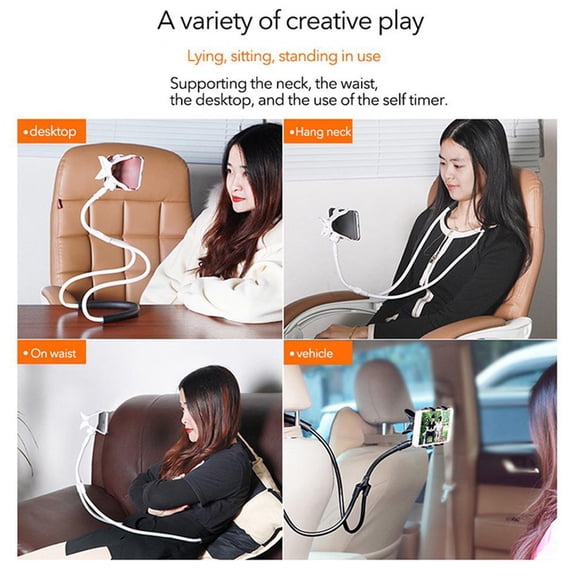 HPDL Universal 360 Flexible Lazy Neck Hanging Bed Mobile Holder Phone Stand Lot U5