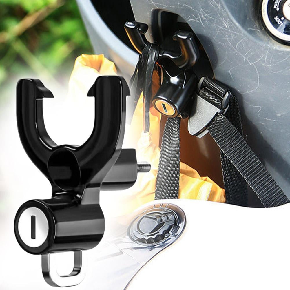 HPDL Universal Motorcycle Bike Helmet Lock for Handlebar Helmet Hanger Lock Black HOT