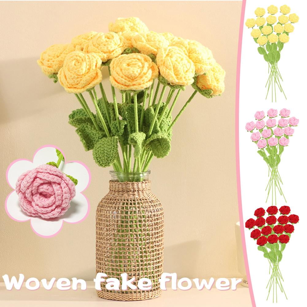 HPDL Weave Fake Flowers to Simulate Teachers Day Gifts DIY Handmade
