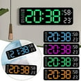 thumbnail image 1 of HPDL With Calendar Date Temperature LED Large Display USB Alarm Digital P6Y9, 1 of 8