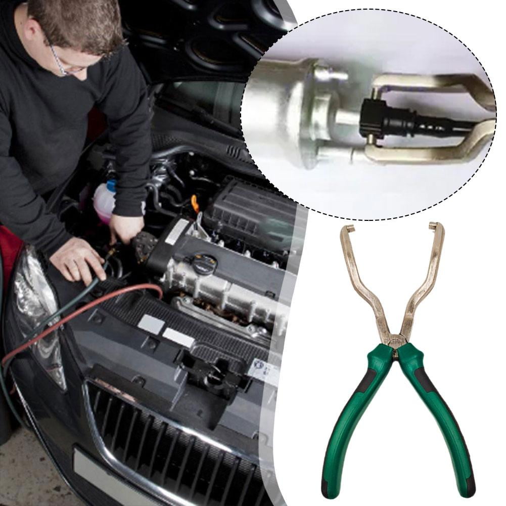 HPDL Wmool Electrical Disconnect Pliers, Automotive Electrical Connector Disconnect Pliers Long Spark Plug Removal Pliers, Fuel Line Plier Car Fuel Feed Pipe Plier Universal Pipe Clip Repair Tool