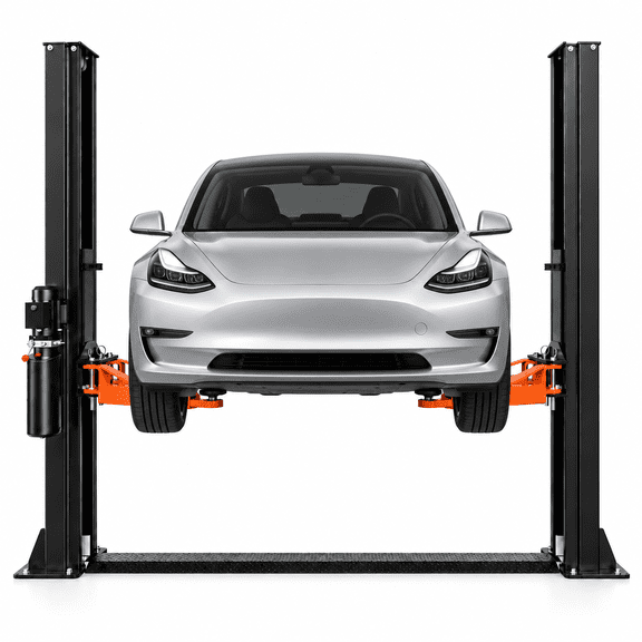 HPDMC 10,000 lb Two-Post Car Lift, Baseplate Automotive Lift with 3 HP Hydraulic Power Unit, 110V, Adjustable Arms