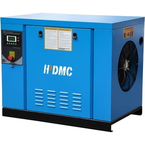 HPDMC 10HP Rotary Screw Air Compressor PACK7, 35 CFM @ 125 PSI, 230V 3-Phase Industrial Compressed Air System for Automotive, Machining and Fabrication