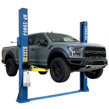 HPDMC 11,000 lb Two Post Car Lift, 110V Clear Floor Auto Lift with Single-Side Lock Release, 73" Max Lift Height, Heavy Duty Hydraulic Vehicle Hoist for Garage, Auto Repair & Shop Use