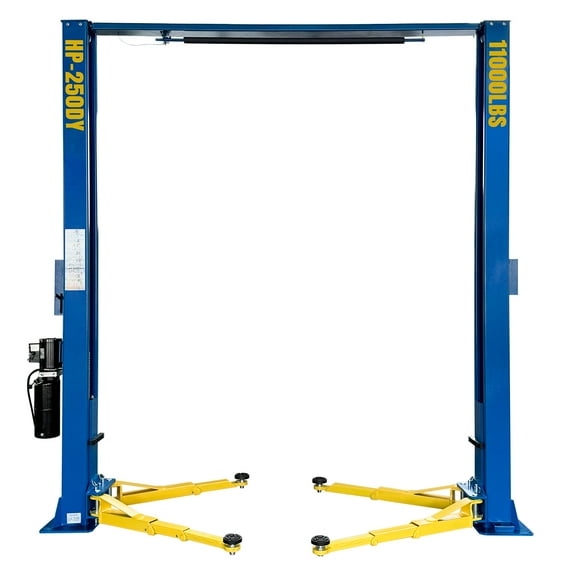HPDMC 110V Two Post Car Lift 11,000 LBS Overhead Heavy Duty 2 Posts Auto Hoist Truck Lift for Garage w/ 36 Months Parts Replacement