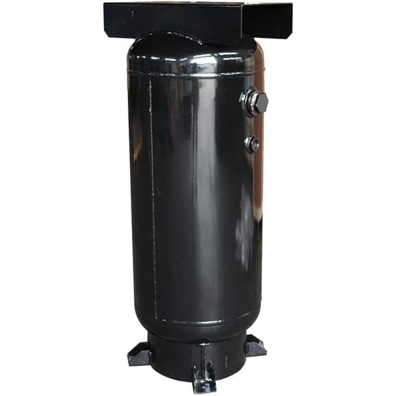 HPDMC 30 Gallon Industrial Vertical Air Compressor Receiver Tank, 200 PSI Max, ASME Certified, Heavy Duty Steel Storage Tank for Garage & Workshop