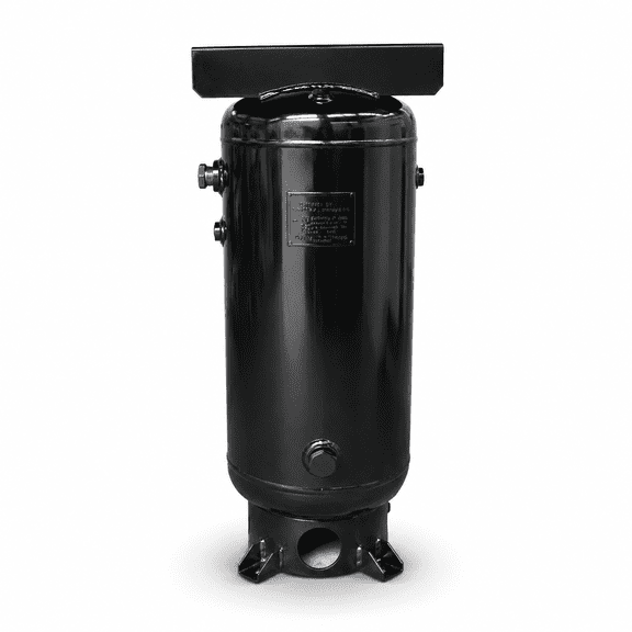 HPDMC 30 Gallon Industrial Vertical Air Compressor Receiver Tank, 200 PSI Max, ASME Certified, Heavy Duty Steel Storage Tank for Garage & Workshop
