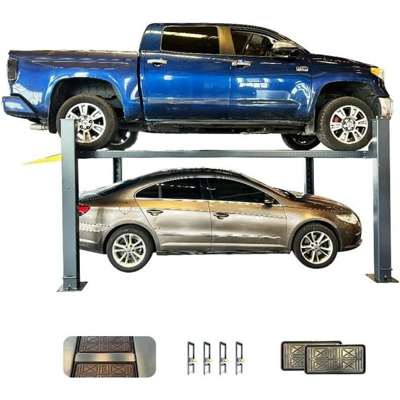 HPDMC 4-Port Car Lift,8,500 lb Capacity - 110V Heavy Duty Car Lift with Caster Kit & 3-Year Warranty - Ideal for Workshop & Garage Maintenance