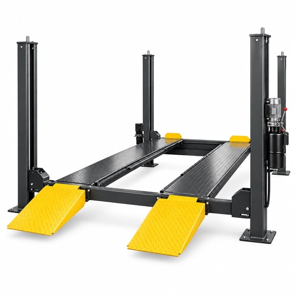 HPDMC 4-Port Car Lift,8,500 lb Capacity - 110V Heavy Duty Car Lift with Caster Kit & 3-Year Warranty - Ideal for Workshop & Garage Maintenance