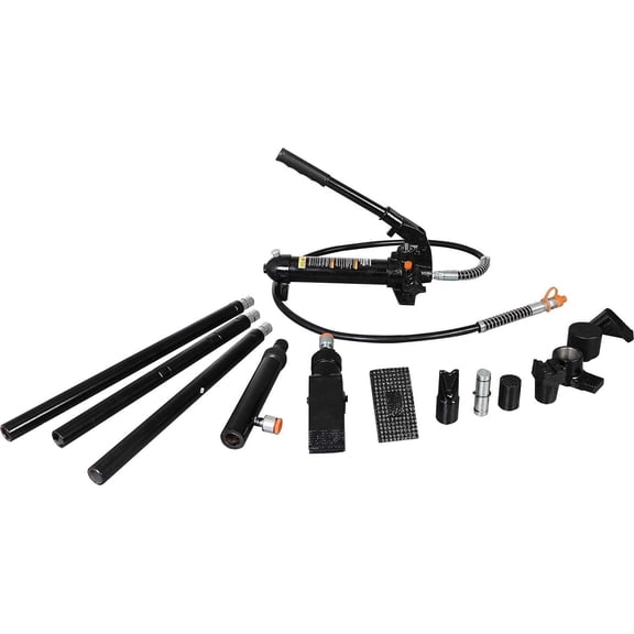 HPDMC 4 Ton Auto Body Frame Repair Kit - Portable Hydraulic Ram Set with Blow Mold Case - 8,000 lb Capacity